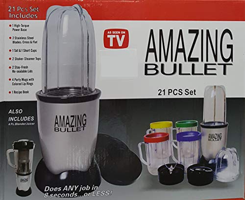 Magic Bullet Deluxe 25 pc Set Blender Mixer [21 pc set with a 4 pc